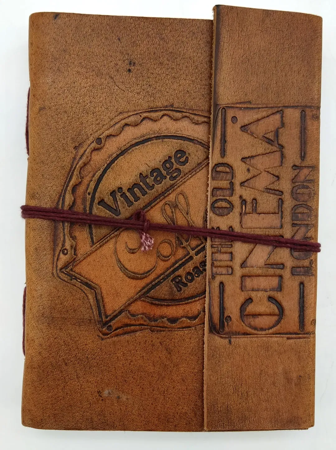 Ledergebundenes Notiz-/ Sketch-/ Tagebuch mit genähten unliniertem Papier - Bild 2