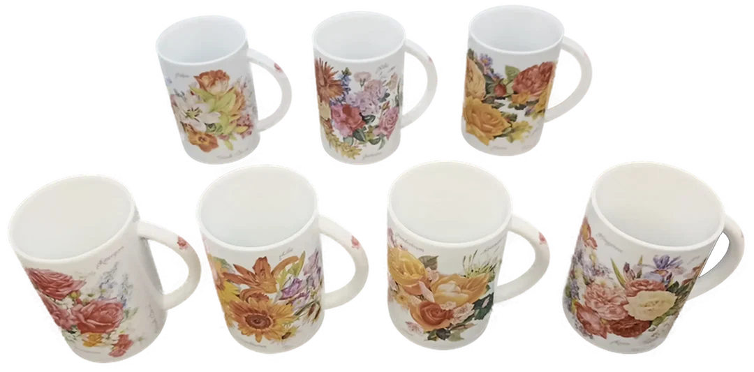 Ursula Band - Künstlertassen aus der Kollektion "Zauber-Sinfonie der Blumen" (7-teilig) – Bild 3
