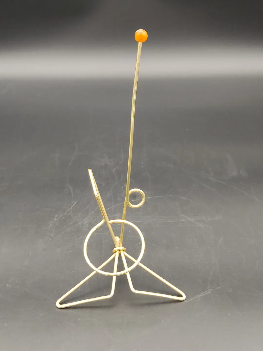 Mid Century Salzstreuer-Halterung aus Metall - gold  - Bild 4