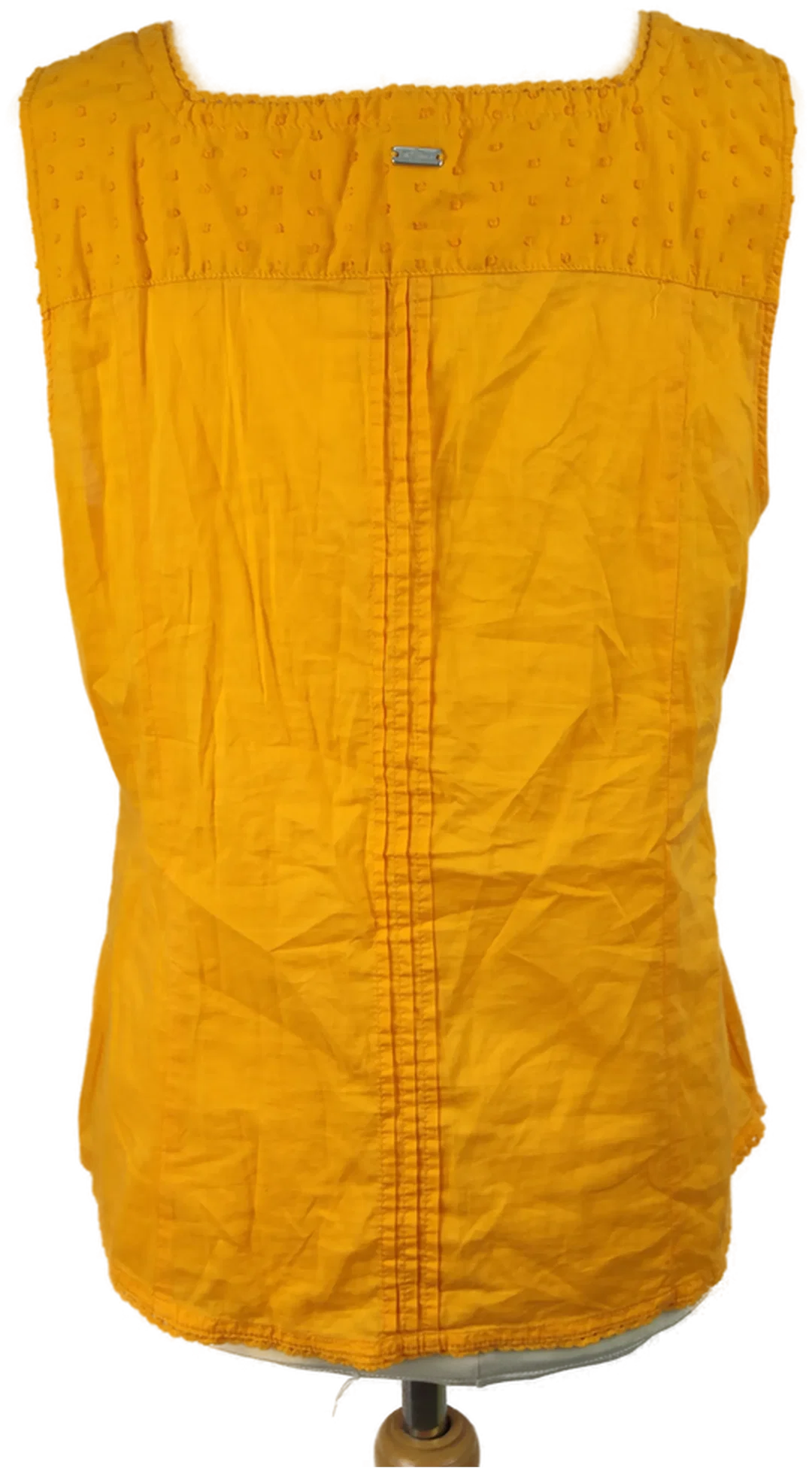 Damen Top s.Oliver Baumwolle Unifarben Gr.42 | Sommerleicht – Bild 3