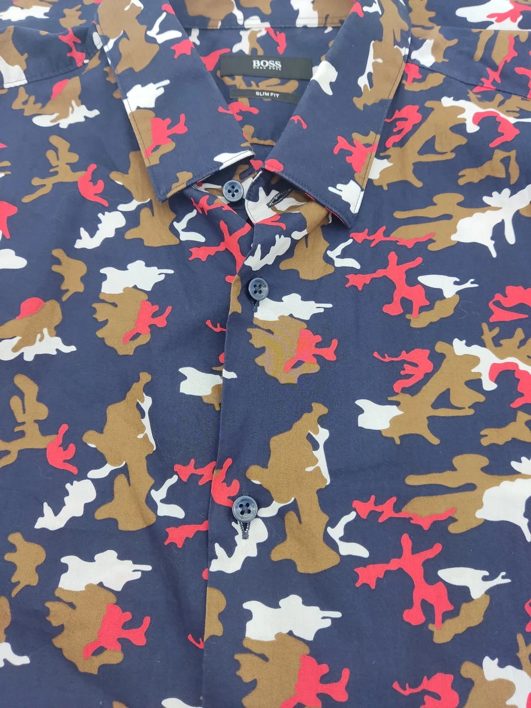 Boss Herren Hemd camouflage Gr. 43 – Bild 5