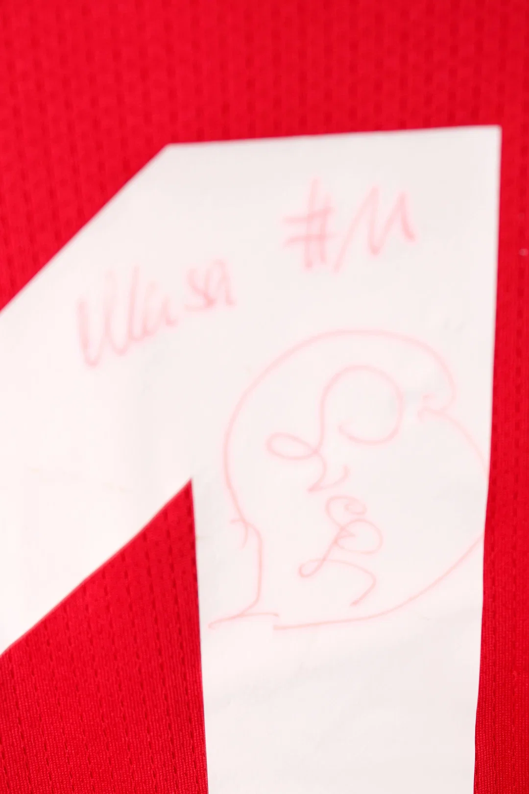 Original Albanien Nationaltrikot – Spielertrikot #11 „MUSA“ mit Autogramm – Bild 3