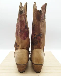Colorado Vintage Cowboystiefel, Gr. 37, Leder, beige - neu besohlt  – Vorschau 4