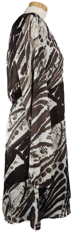 Betty Barclay Damenkleid bedruckt braun, beige, hellblau- 40/L - Bild 3