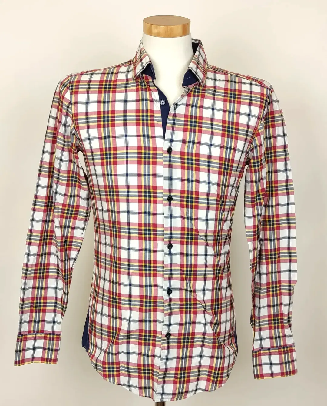 Boss Herren Hemd kariert Gr. 38 - Bild 1