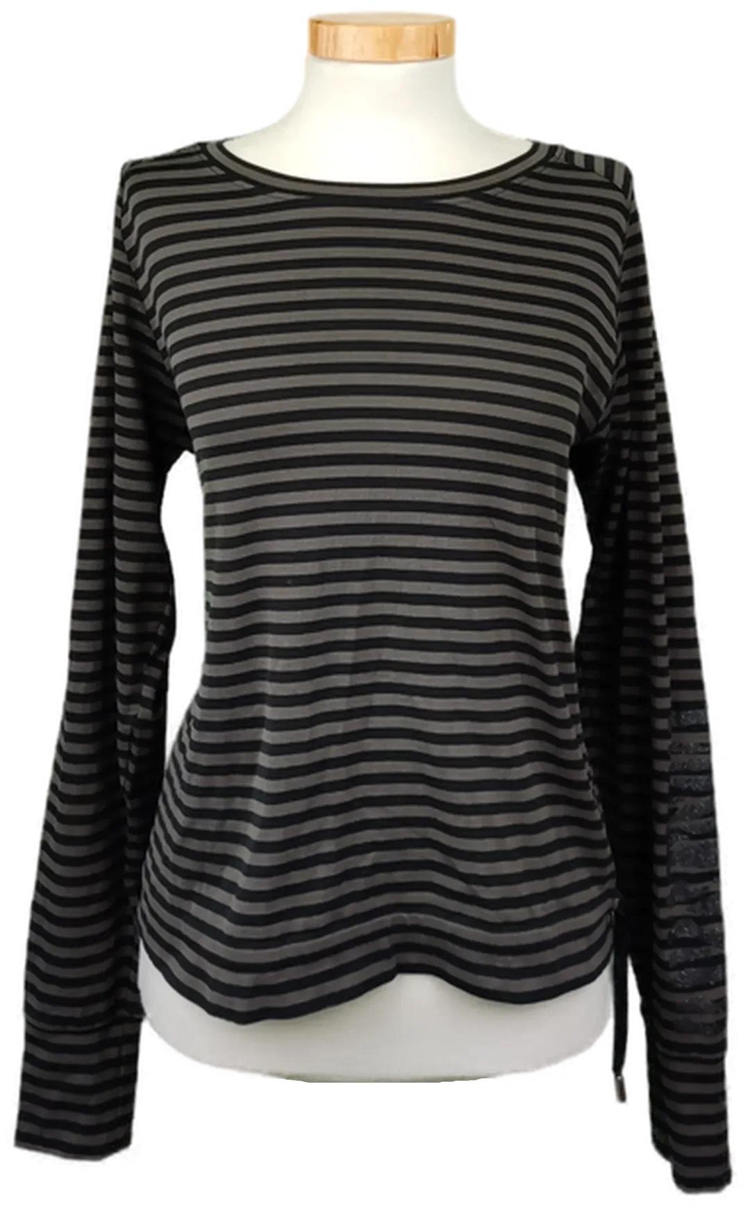 Marc Cain Sports Damenshirt gestreift grau/schwarz Gr. S - Bild 4