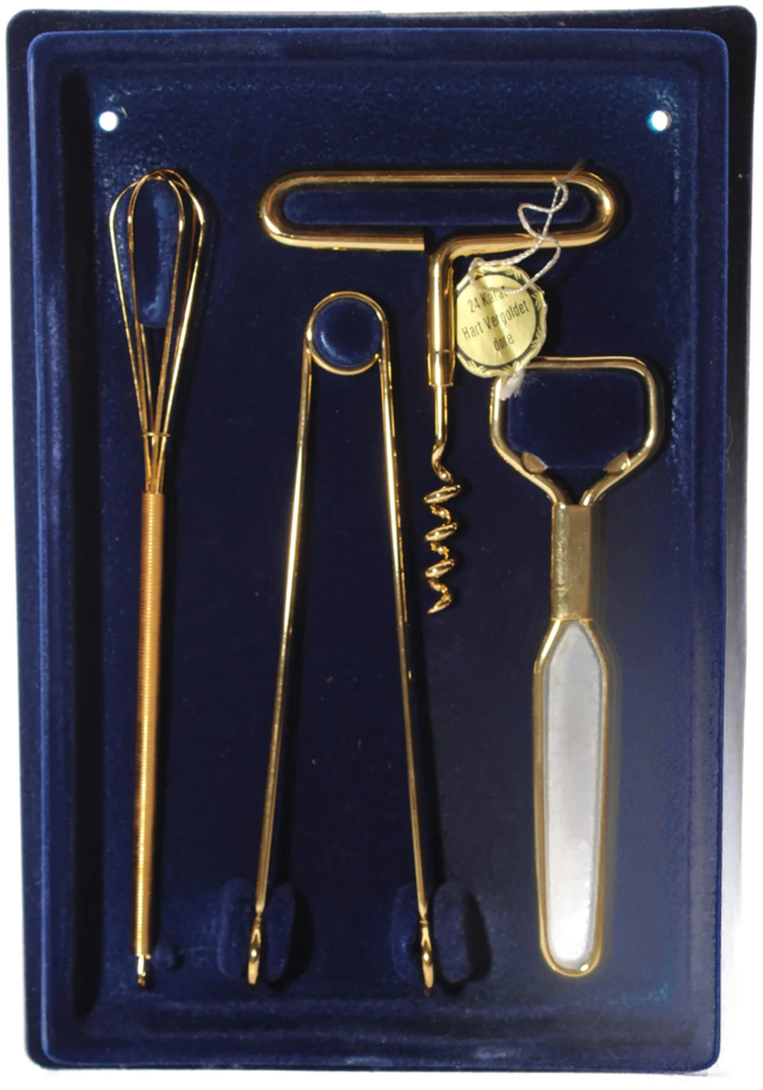 Beveland 24 Karat Hartvergoldet Bar-Set – 4-teilig im Samtetui – Bild 2
