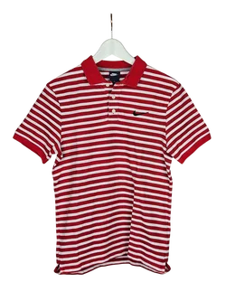 NIKE Herren Polo-Shirt, rot-weiß - Gr. M