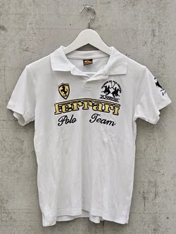 LA MARTINA x FERRARI Kinder T-Shirt, weiß - Gr. 170/176