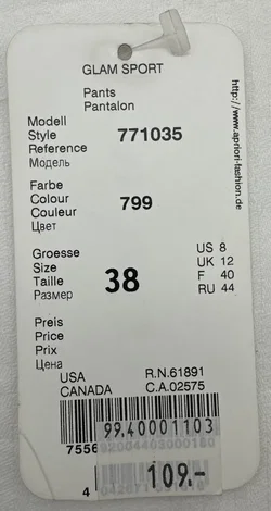 Apriori - Damenhose - Gr. 38 - Bild 4