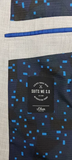 s.Oliver Herren Anzug grau Gr. 52/54 - Bild 4