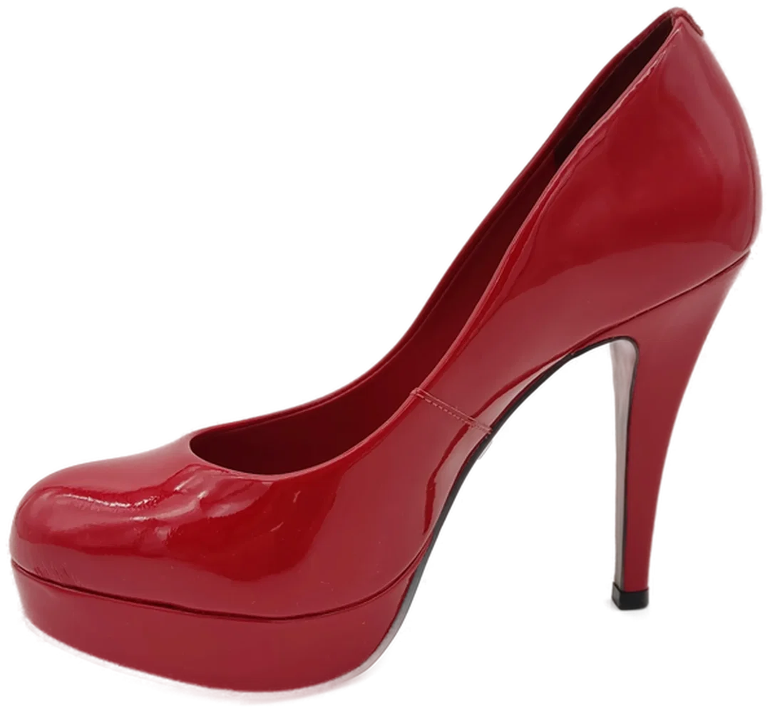 Buffalo Damen High Heels Leder Pumps Patent soft rot - Gr. 38 - Bild 1
