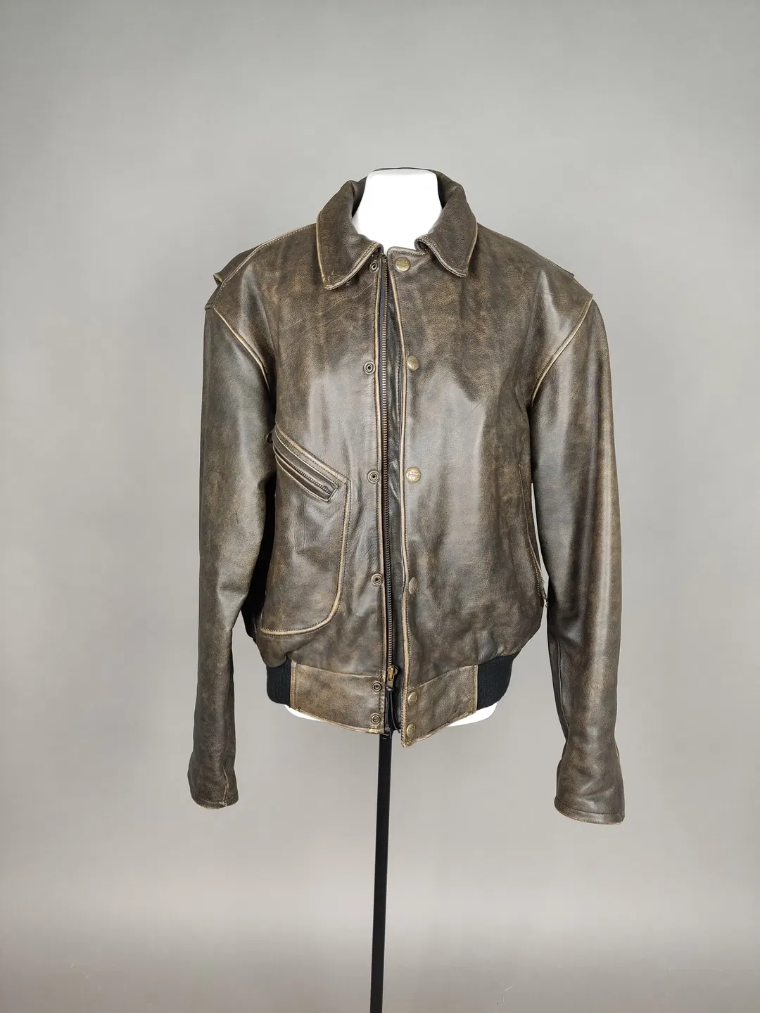 Original Harley Davidson Lederjacke braun - XL / 52 - Bild 4