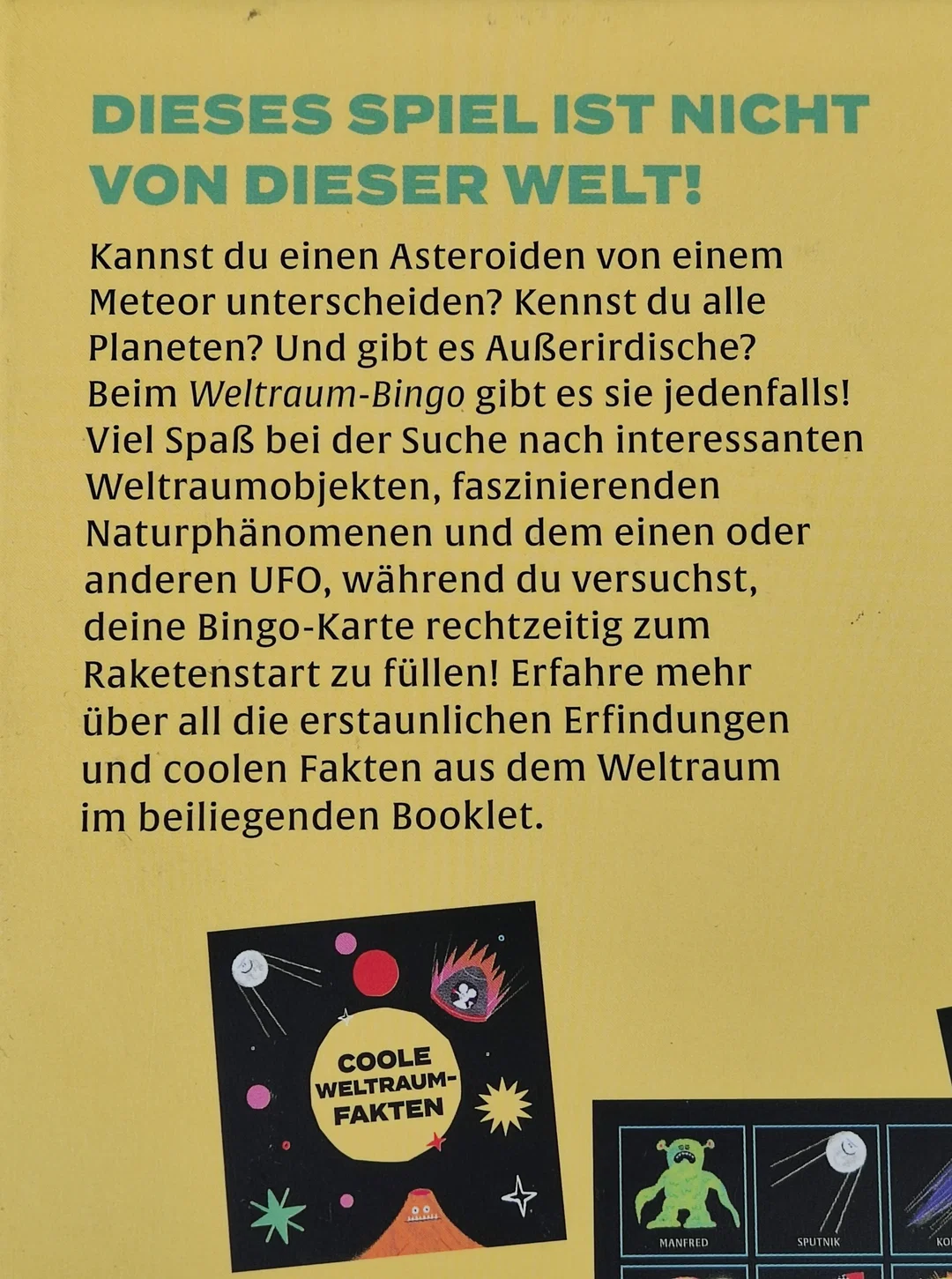 Weltraum Bingo - Gesellschaftsspiele - Laurence King – Bild 3
