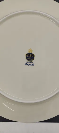 Gloria Fine Porcelain Bavaria Bayreuth Teller - Bild 2