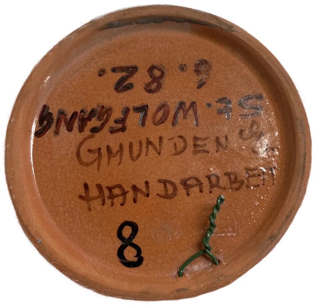 Vintage Wandteller aus Gmundner Handarbeit - 31 cm, 1982 – Bild 2