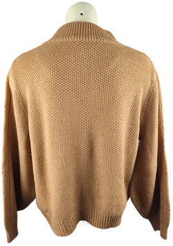 Damenpullover Größe 42 In Camel Mit Rollkragen | Herbstliebling – Vorschau 3