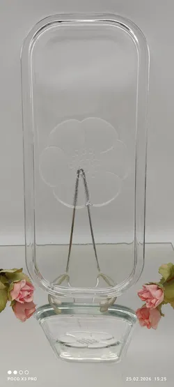 Vintage Servierplatte mit Blumenmotiv - Bild 1