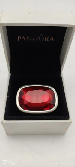 Vintage Ring mit rotem Stein - Bild 1