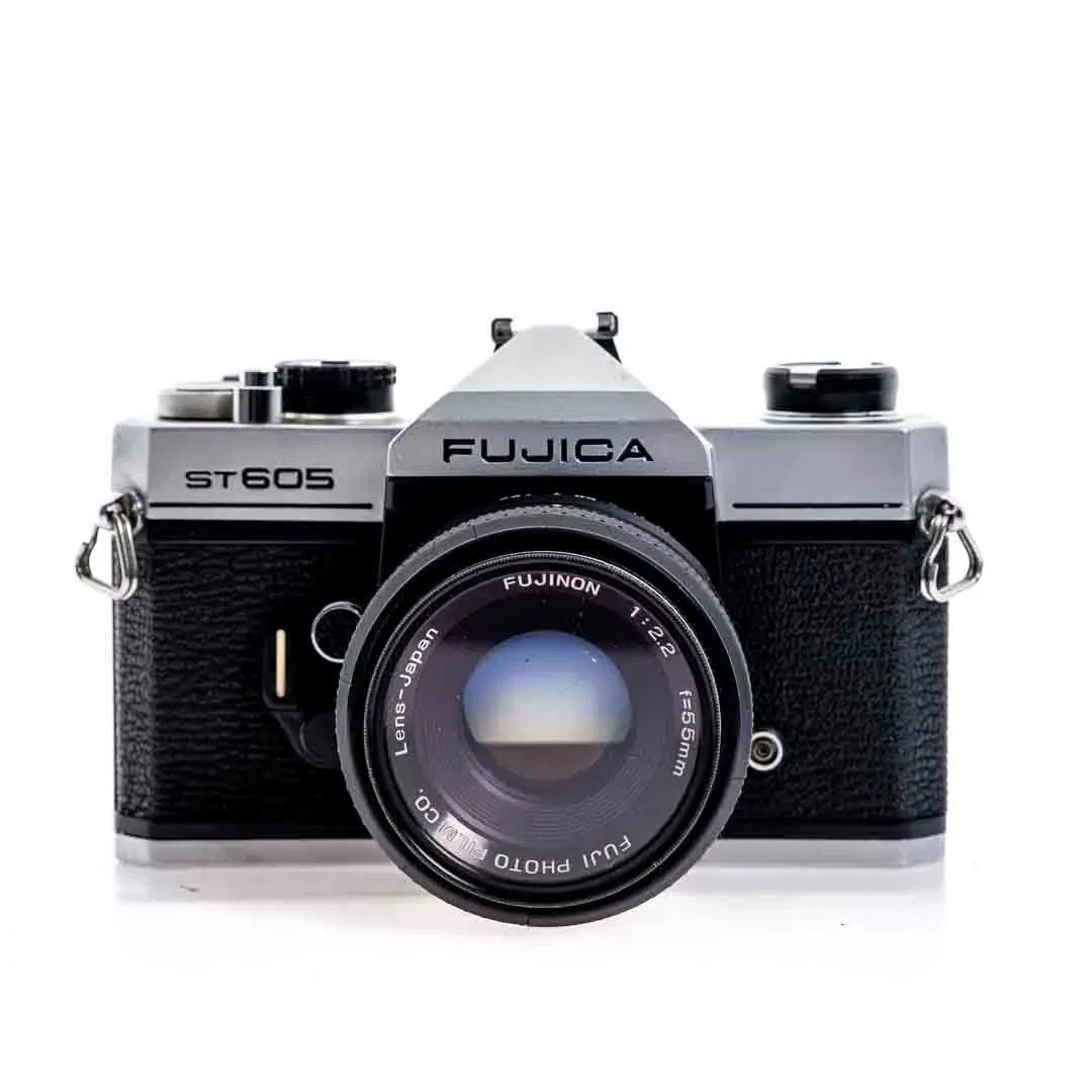 Vintage Fujica ST605 Spiegelreflexkamera mit Fujinon 55mm f/2 - Bild 3