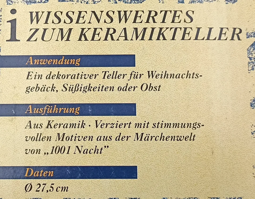 Weihnachtsteller blau gemustert – Bild 7
