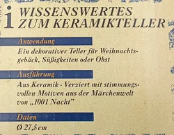 Weihnachtsteller blau gemustert - Bild 7