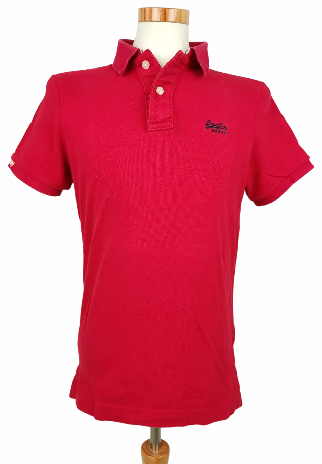 Superdry Herren Polo Shirt, rot - Gr. L  - Bild 4