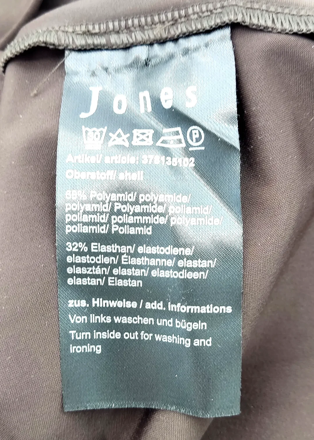 Jones Damenkleid Langarm braun - Gr. 34 – Bild 5