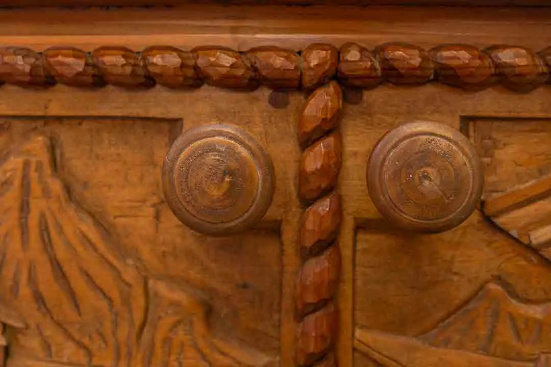 Antike Vollholzkommode Vintage - Charmante Aufbewahrung für Ihr Zuhause – Bild 5