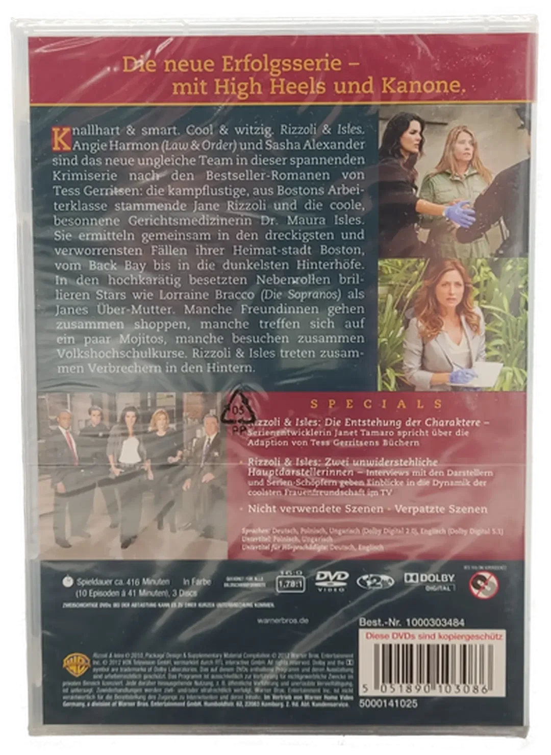 DVD "Rizzoli & Isles - Erste Staffel" mit Angie Harmon und Sasha Alexander – Bild 2