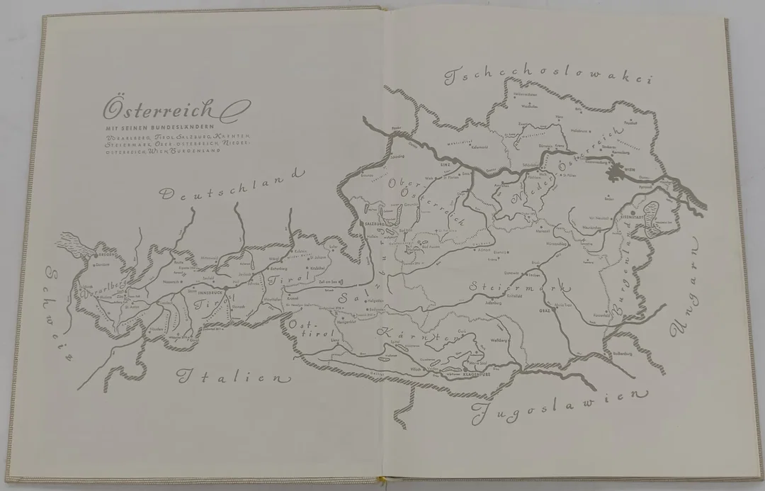 Buch Österreich  Landschaft, Mensch und Kultur 9. Auflage 1962 – Bild 3