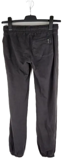 Freizeithose 'Fishbone', mit Gummizugbund, Kordel und Taschen, schwarz mit Aufdruck, Größe XS - Bild 2