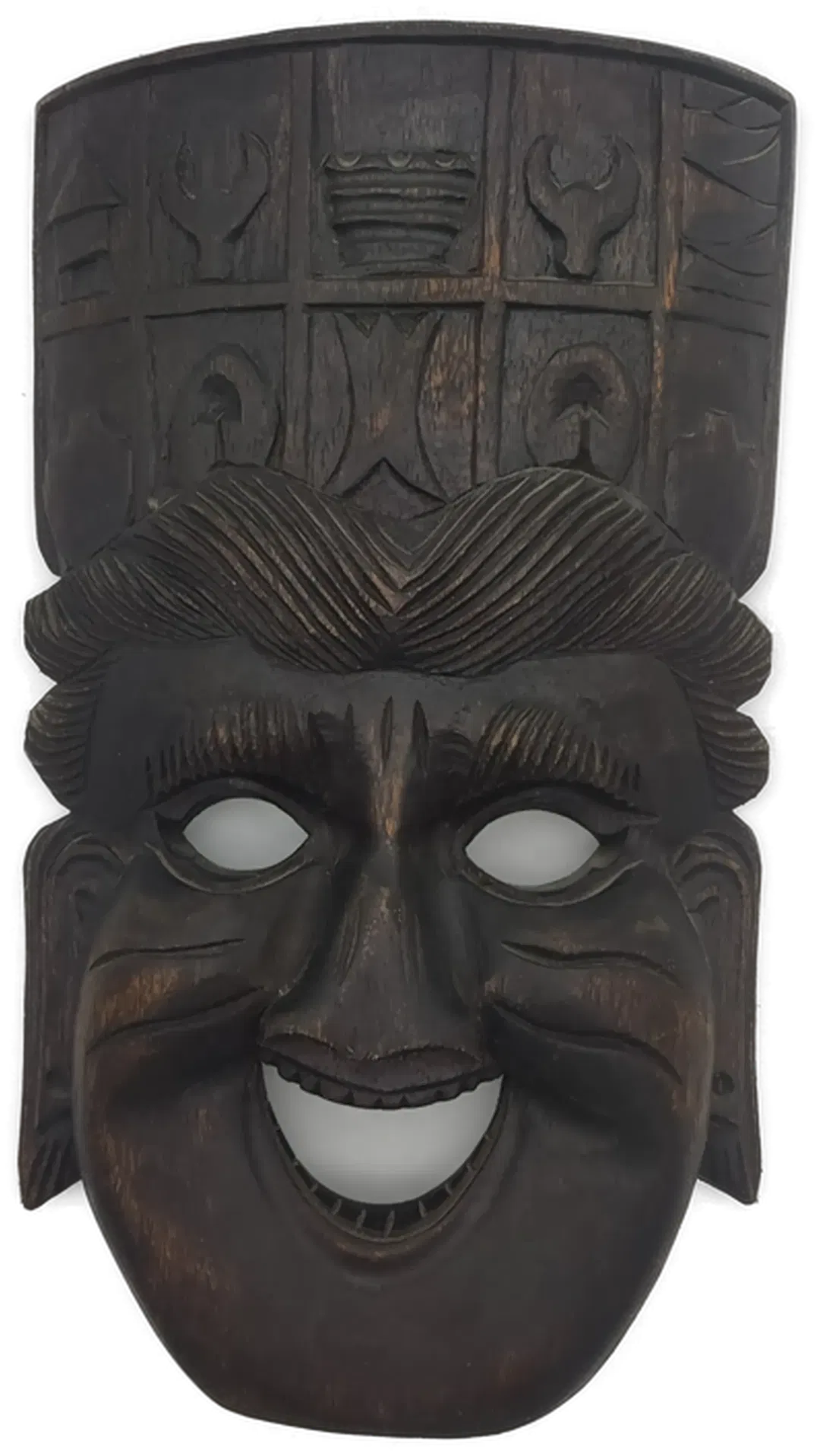 Holzmaske geschnitzt - Bild 1