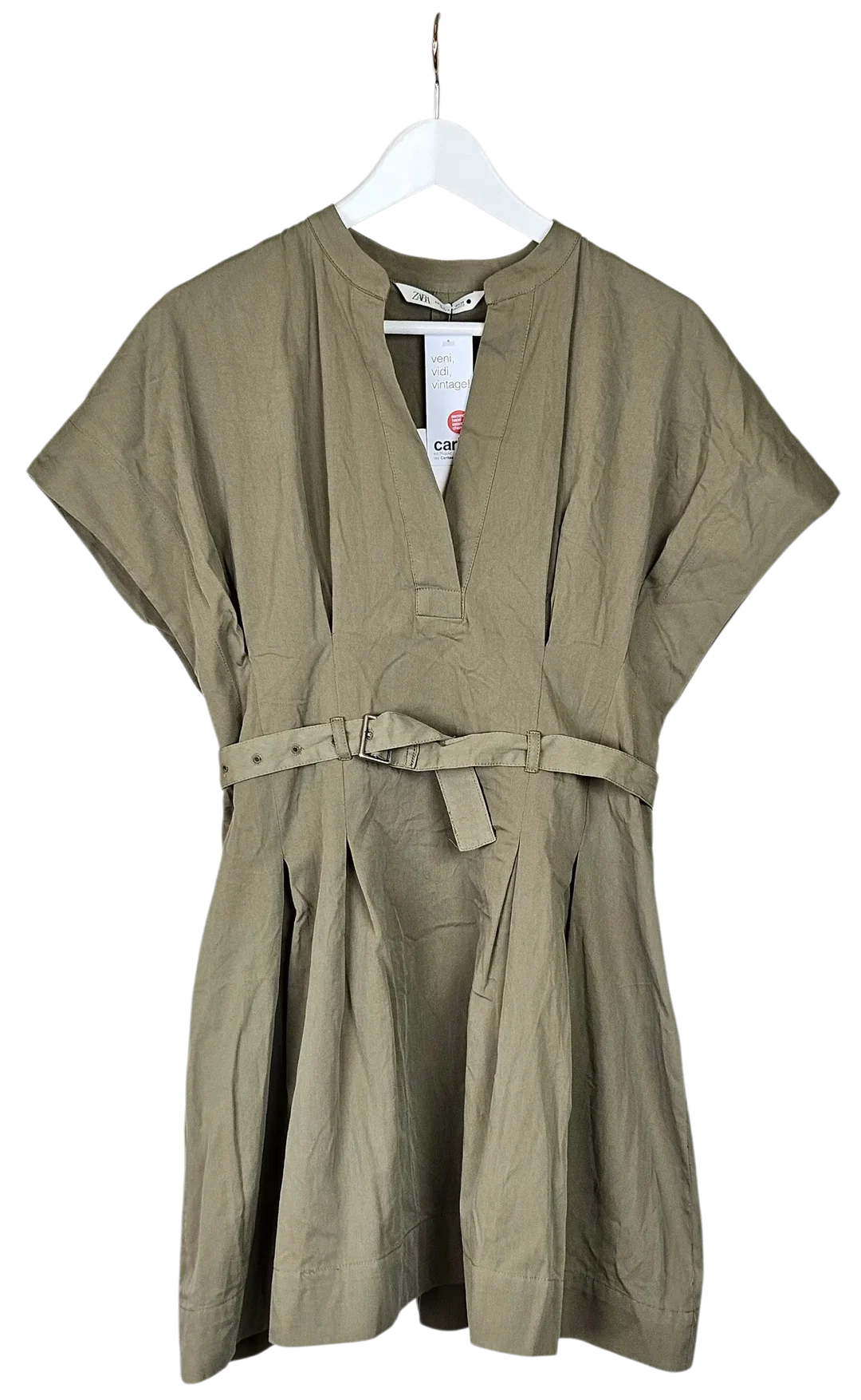 ZARA Damen Minikleid, grün - Gr. M  - Bild 4