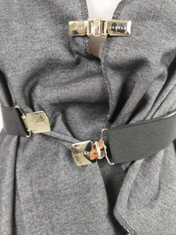 Cape schwarz/grau, Kukla, one size - Bild 4