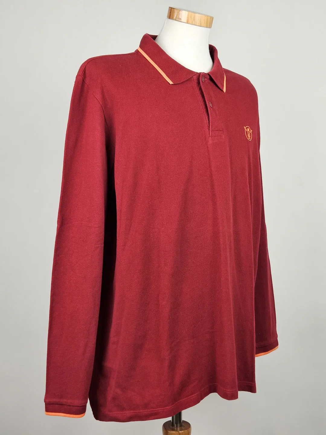 CHIEMSEE Herren Langarm Poloshirt, rot - Gr. XXL  – Bild 2