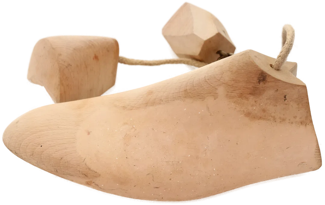 Antiker Holz-Schuhleisten – Maßschuh-Anfertigung – Dekoration Vintage - Bild 4
