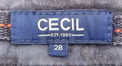 CECIL Damenjeans mit Schmetterlingsmuster blau - Gr. 28 - Bild 4