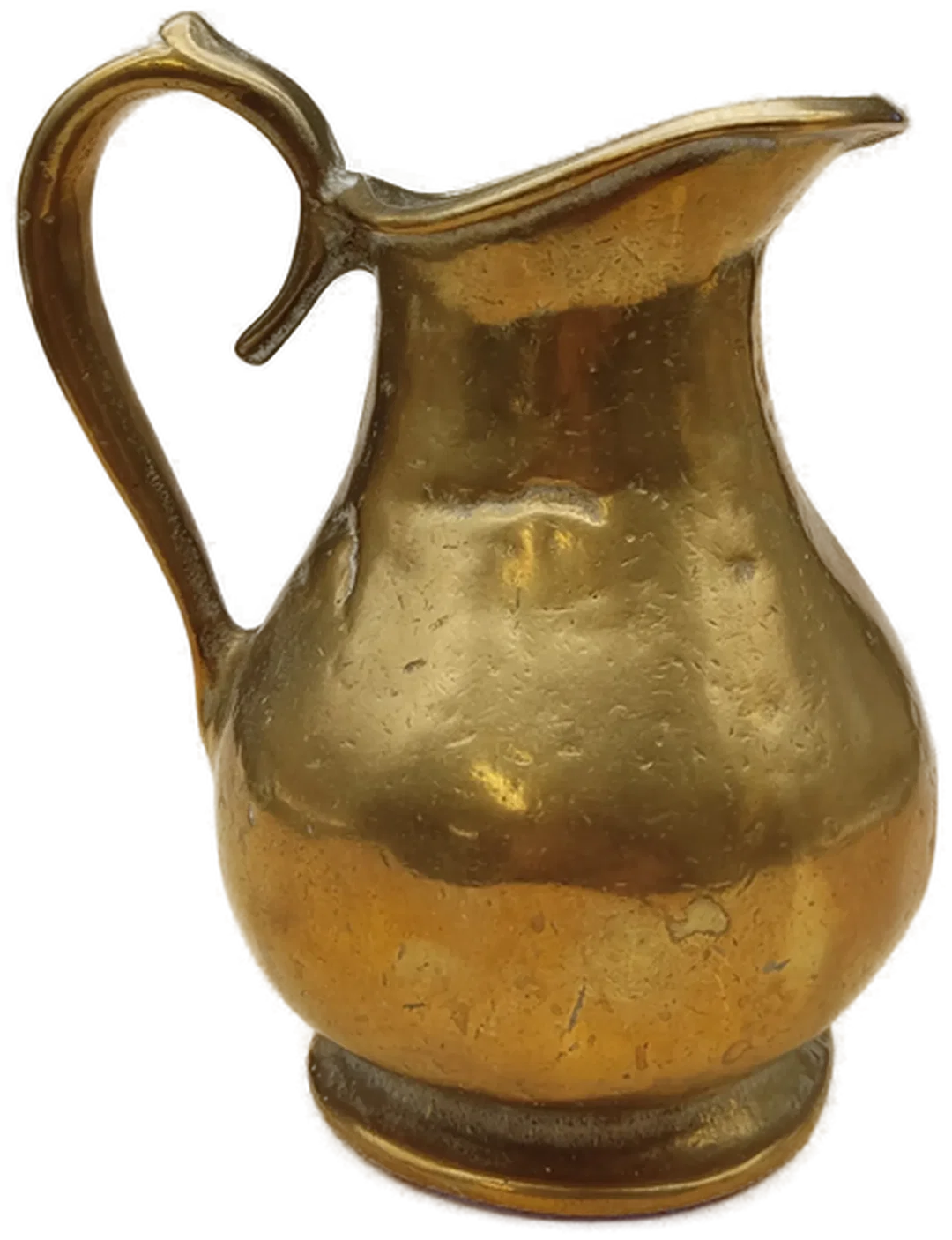 Vintage Messing-Krug mit Henkel 1,7 kg – Bild 4