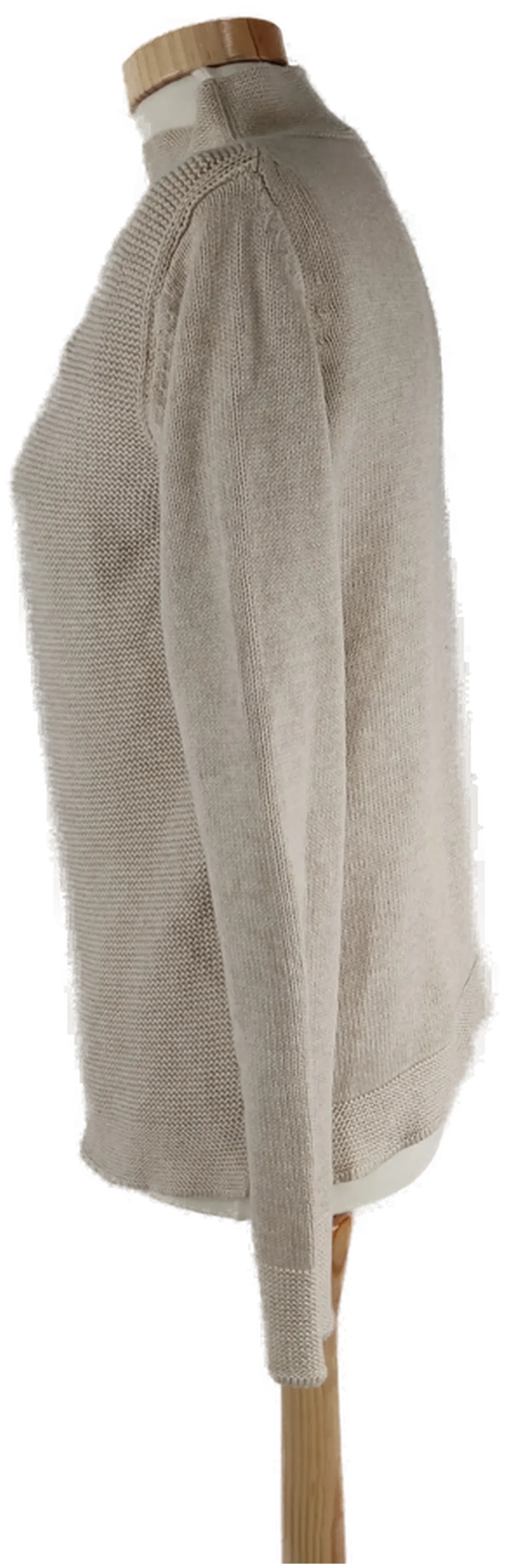 Pullover "Tom Tailor", langarm mit Stehkragen, gestrickt, beige, Größe XS – Bild 2