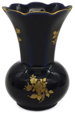 Keksdose & Deko-Vase, blau-gold, 2-teilig - Bild 3