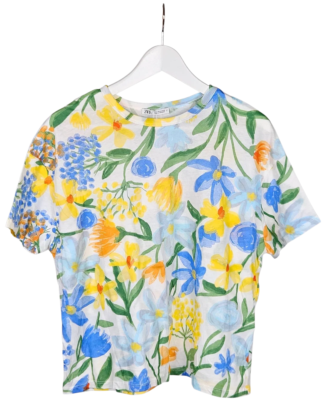 ZARA Damen T-Shirt, multicolor - Gr. M  - Bild 1