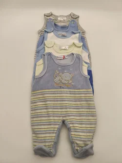 5 Baby Strampelhosen, ärmellos, mit Fuß, Gr. 56 – Vorschau 2