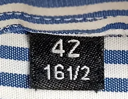 Hugo Boss Kurzarmhemd weiß/blau gestreift Gr. L – Vorschau 3