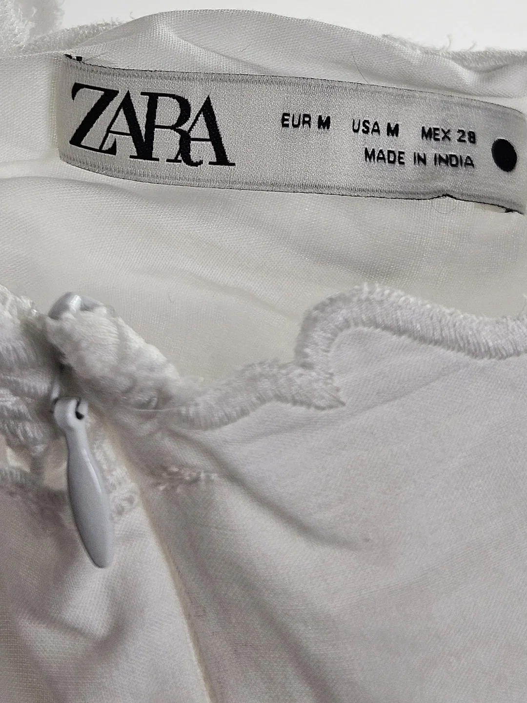 ZARA Damen Minikleid, weiß - Gr. M – Bild 4