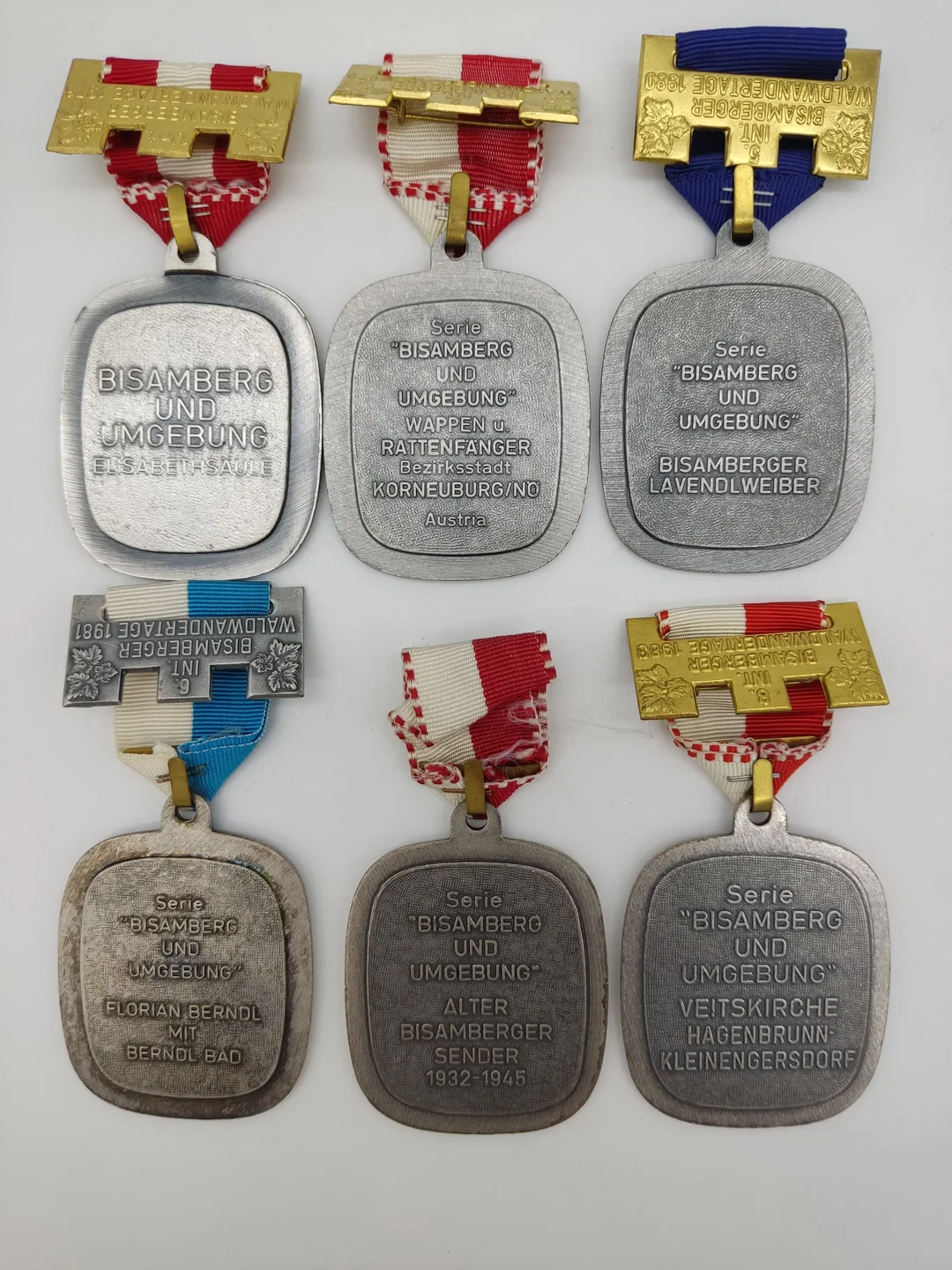 6x Vintage Wanderabzeichen Bisamberg – Bild 4