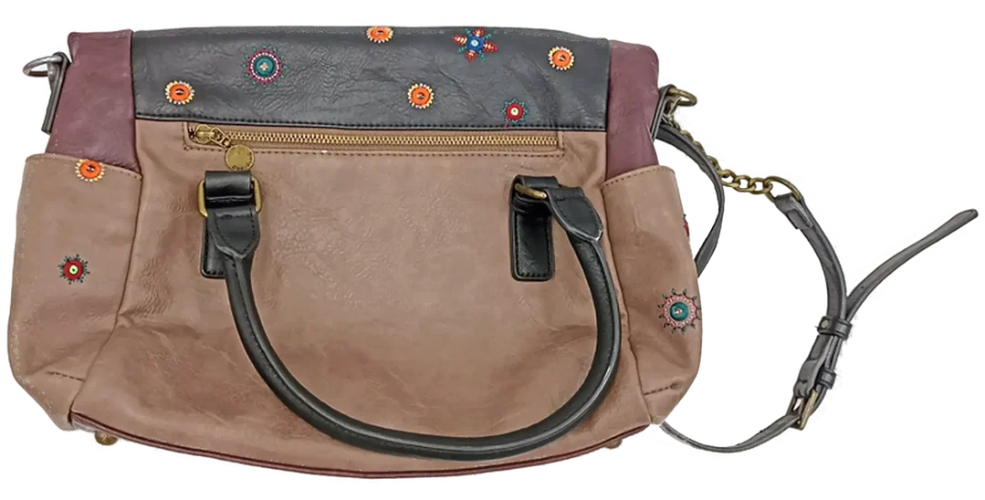 Desigual Damen Handtasche / Umhängetasche Blumenmuster – Bild 2