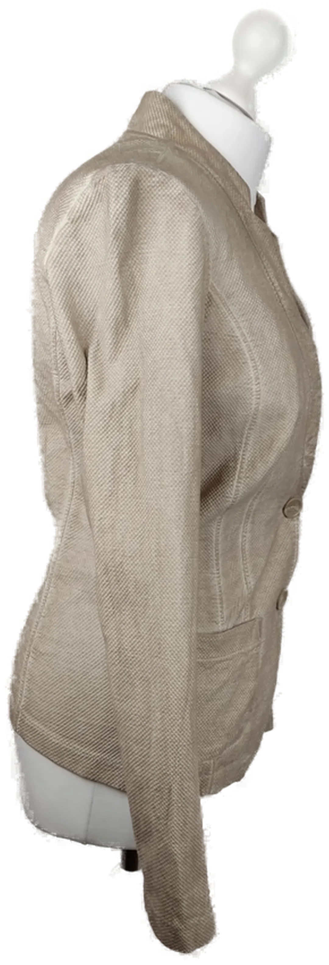 Damen Sommerblazer Comma Beige Gr.36 | Sommer-Leichtgewicht – Bild 2