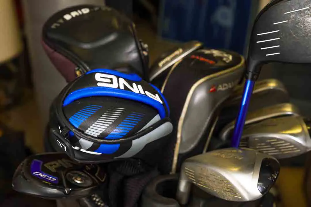 Golfset komplett – Ping G30 Driver 12°, Ping Rapture, Adams Idea Tech Hybrid, Cleveland Wedges + Golftasche – Bild 3