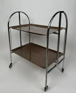 Vintage Klappbare Dinett-Servierwagen - 1970er Jahre - Bild 3